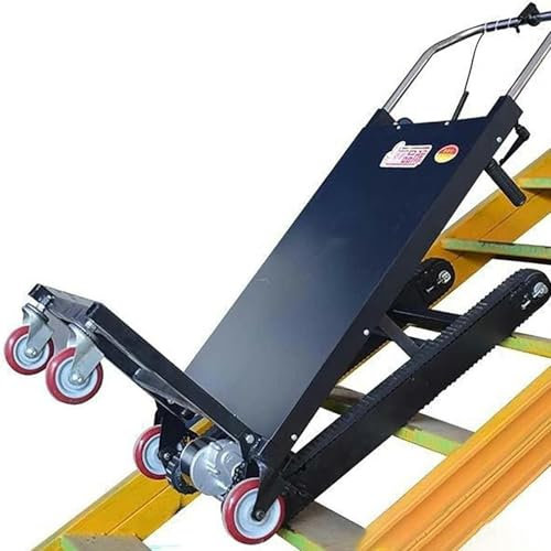 Elektrische Treppensteiger-Sackkarren, elektrischer klappbarer Sackkarren-Raupentyp, 180 kg/400 lbs Last, Klappwagen mit 4 Rädern zum Bewegen von Möbeln, schweren Haushaltsgeräten, Baumaterialien~/