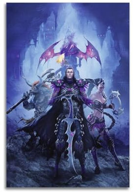 OLKYSWBFFD Spielposter Heroes of Might And Magic VI, dekoratives Gemälde, Leinwand, Wandposter und Kunstdruck, moderne Familienschlafzimmer-Dekoration, Poster, 20 x 30 cm