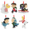 Hallmark Erdnüsse Ornamente zum Sammeln, 6 Stück, Erdnüsse Gang Winter Aktivitäten Figuren, hängende Ornamente, Snoop, Holzstock, Charlie Brown, Weihnachten