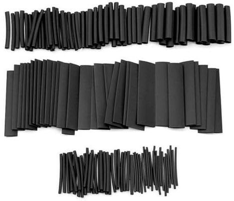 127 piezas de tubos termorretráctiles, kit de manguitos termorretráctiles, para diferentes medidores de alambre y tamaños de cable