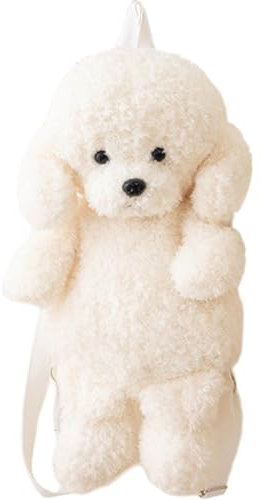 Baokuan Weicher Plüsch-Hunde-Rucksack, Niedliches Tier, Schultasche, Büchertasche, Reise-tagesrucksack, Umhängetasche, Handtasche Verstellbaren Trägern Für Mädchen