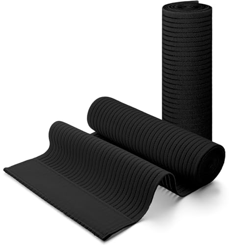 Geiserailie 2 Pcs Chest Compression Wrap Breast Support Band Sports Support Strap Bandage Adjustable Chest Binder for Large Breasted Women Prevent Breast Bounce for Sports Running(Black,Large)