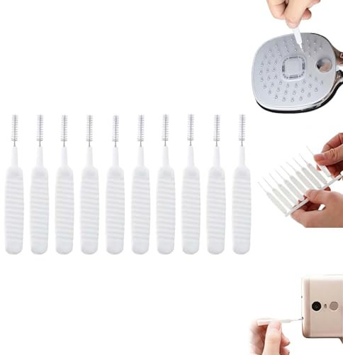 Lot de 10 brosses de nettoyage pour pommeau de douche, brosse de nettoyage anti-obstruction pour pommeau de douche, brosse de nettoyage multifonction pour pommeau de douche