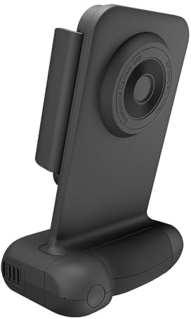 Snap Grip Camera Grip Content Creator Supporto per telefono con ricarica wireless Qi da 10 W Bluetooth Treppiede per iPhone Samsung Smartphone Riprese Video Fotografia Vlog (nero)