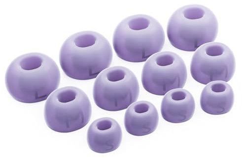 Okuli Set of 12 Silicone EarBuds Ear Tips For JBL Tune Buds Earphones in Purple