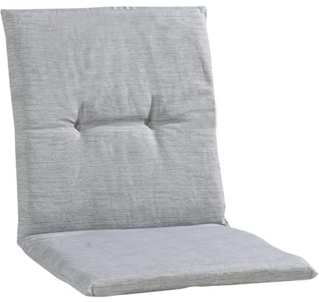 GO-DE Gartenstuhlauflage - Hellgrau - Niederlehner