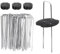 Picchetti Telo Pacciamatura, Antiruggine Picchetti Giardino, Picchetti Zincato Forma Di U, 30 Pezzi Picchetti in Acciaio Zincato, per Erba, Rete per Recinzioni, Irrigazione, Serra, con 30 Rondelle