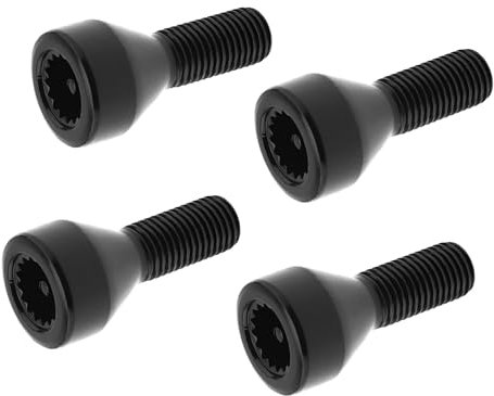Alufelge Radbolzen Satz,Radschraube 5 stücke M12x1.5mm Auto Rad Lock Set Stud Radmuttern Schrauben Passend für BMW Z4 Z3 M6 M5 M3 650i 535i 528i 525i 335i 328i 330i Passend für Mini Cooper