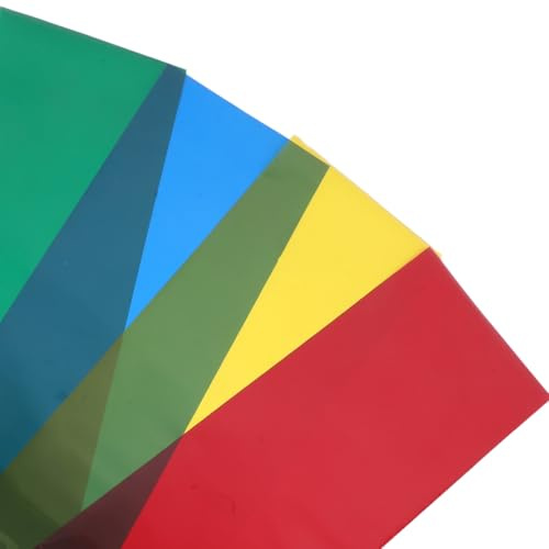 Amosfun 4 Rouleaux Film Vitre Coloré Autocollant Film Décoratif Transparent Amovible pour Fenêtres Porte Coulissante Fond Photo DIY Salon Chambre