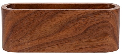 Visitenkartenhalter aus Holz, Aufbewahrungsbox für Büro, Namenskartenhalter, Ständer für Schreibtisch