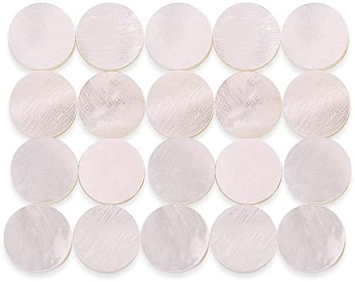Griffbrett Inlay, Griffbrett Marker Inlay Aufkleber Decals für Gitarre Bass 6mm(20PCS)