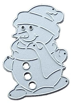Stanzenshop Stanzschablone Schneemann mit Schal, Weihnachten, Dies Christmas, Winter, Weihnachtsstanzen, Stanzformen, Schablonen, Scrapbooking, Kartenherstellung