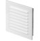 140 mm x 140 mm White Metal Air Vent Grille with Fly Screen Ventilation Duct Cover with Flange
