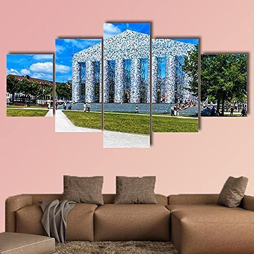 Leinwandbilder Leinwand Drucke Wohnzimmer Wanddekoration Kunstwerk Dekoration Kunsttempel am Friedrichsplatz Kassel Bilder Kunstdruck Wandbilder Kunst