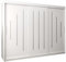 Kryspol Schwebetürenschrank York 250 cm Kleiderschrank mit Kleiderstange und Einlegeboden Schlafzimmer- Wohnzimmerschrank Schiebetüren Modern Design (Weiß)