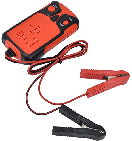 Tester per relè auto, batteria da 12 V, resistente alle alte temperature, tester multifunzione per auto (rosso)