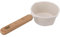 Petite Poêle à Lait, Casserole Antiadhésive Blanche, Marmite Multifonctionnelle avec Manche en Bois pour Frire, Mini Chauffe-beurre, Fond Plat