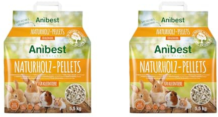 Anibest Kleintierpellets 5.5 kg (10 l) (Packung mit 2)