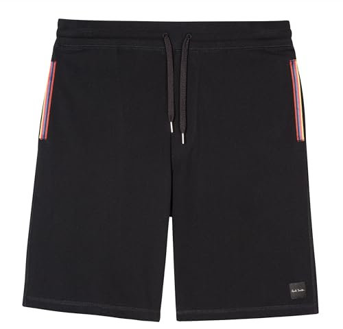 Paul Smith Ps Herren-Lounge-Shorts aus Jersey Baumwolle, Schwarz, Groß