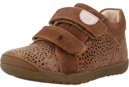 Geox Baby - Mädchen B Macchia Girl Sneaker, Braun, 24 EU