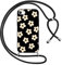 Foonary Funda con Cuerda para iPhone 7 Plus/Apple iPhone 8 Plus 5,5, Carcasa Silicona Aesthetic Dibujos Case con Ajustable Collar Correa de Cuello Cordón Antigolpes Cover para iPhone 7 Plus, Flor 2