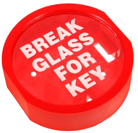 Sewroro Nottürschlüsselkasten Schlüsselbox Für Außen Mit Glasbruch- Verriegelbar Und Montagefreundlich Als Ersatzschlüsselkasten Und