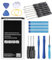 NEWASHAN Batteria EB-BJ510CBC compatibile con Samsung Galaxy J5 2016 SM-J510 J510F J510FN J510G J510M J510Y Telefono Cellulare Smartphone Li-ION Batteria EB-BJ510CBE 3,85V 3100mAh con kit strumenti