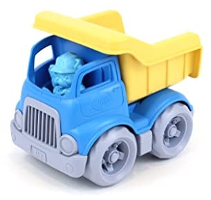 Green Toys 8601262 Kipplaster, Baustellenkipper, Lastwagen, Baufahrzeug, nachhaltiges Spielfahrzeug für Kinder ab 24 Monaten, Blau/Gelb