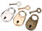 Lot de 3 mini cadenas avec clés, mini cadenas en forme d'ours, cadenas de style antique vintage avec clés pour décoration de sac à main, argenté, doré et bronze