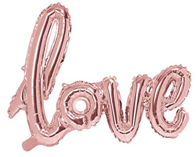 Ballon Foil Mylar Motif inscription Love Or Rose 73 x 59 cm