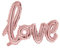 Ballon Foil Mylar Motif inscription Love Or Rose 73 x 59 cm