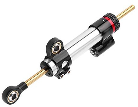 Ammortizzatore di sterzo universale regolabile in alluminio per moto, stabilizzatore di sterzo motociclistico ad alte prestazioni