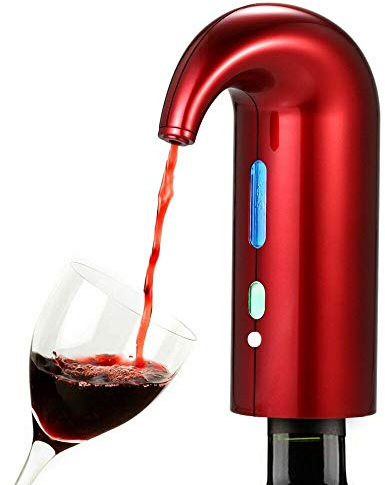 Electric Wine Aerator,Smart Wine Decanter,(Red) Wine Dispenser Pump,Luxury Wine Pourer,Portable and Automatic Wine Bottle Tap Machine, Any Occasion