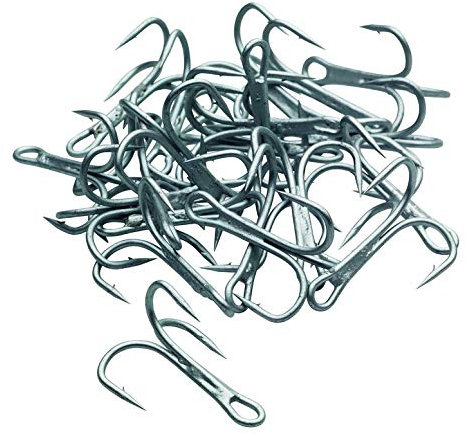 Kinetic Treble Sea Hook 3X, extra starker Meeresdrilling, Größen 1/0-10/0, Perma Steel, Inhalt 12-24 Stück (abhängig von der Größe) (Größe 8/0-12 Stück)