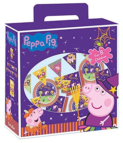 Amscan 9912099 - Peppa Pig Children's Halloween Party in a Box - 8 Guests