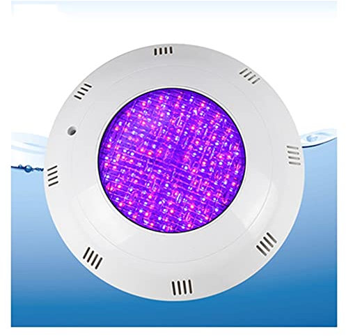 BDSHL LED Pool Light Above Ground Swimming Pool Wall Light IP68 Waterproof Low Voltage 12V 24V Underwater Landscape Lighting Colorful With Remote Control (Color : AC12V-4-RGB+control, Size : 24w)