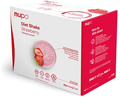 NUPO® Diät Shakes zum Abnehmen Vegan Glutenfrei (Erdbeere - 30 Portionen) | Leckere Abnehmshakes für Frauen & Männer | Abnehmen Pulver | Trinkmahlzeit als Abnehm Shake | Mahlzeitenersatz Shake