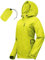 33,000ft Veste de pluie pour femme - Imperméable - Respirante - Automne - Veste de mi-saison - Veste légère avec capuche - Coupe-vent pour la randonnée, les voyages, le trekking vélo, Citron vert, 48