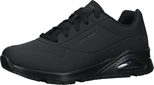 Skechers Work Relaxed Fit Uno SR Sutal, Zapatillas Hombre, Negro, 43 EU