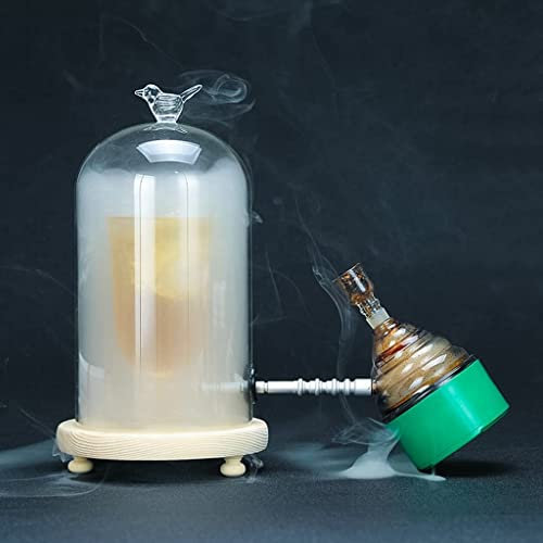 LMEIL Smoking Gun Und Smoking Cloche Dome Cover Food Smoker Portable Hand Smoke Infuser Für Food Cocktails Drinks, Resin Dome Cloche Cover Enthalten