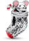 PANDORA Festliches Maus & Weihnachtsstrumpf Charm aus Sterling-Silber, Moments Collection, kompatibel Moments Armbändern, 792366C01
