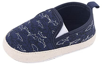 Zapatillas De Tacos Niños Fútbol Lindos niños Zapatos para niños pequeños Niños y niñas Piso Zapatos deportivos Suelas planas Suelas blandas Antideslizante Cómodo Resbalón en color (Blue, 6-12 Months)