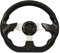 JAKMET Sport Lenkrad,Sportlenkräder Universelles 13 320 mm Rennsportwagen-Lenkrad mit Hupenknopf Kohlefaser (Color : Black)