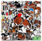 Pferde Sticker Set, 50 Stück Pferde Graffiti Kinder Aufkleber,Wasserfeste Decal Pferde Reiter Sticker für Teenager Erwachsene Laptop Koffer Helm Motorrad Skateboard Fahrrad Scrapbooking Mitgebsel