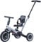 Dreirad ab 1 Jahr mit Schubstange 6in1 - Grau Laufrad - Dreirad mit Schubstange - Baby Fahrrad ab 1 Jahr - Fahrrad Kinder - Laufräder - Sicherheit Lauflernrad für Ihr Kind Dank 3-Punkt-Gurt