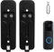 Blink Doorbell Back Plate, Upgrade Blink Doorbell Backplate Replacement Blink Doorbell Mount, Blink Doorbell Accessories, Blink Doorbell Mounting Plate with Blink Key (2 Pack Black)