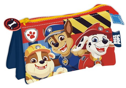 ARDITEX PW16445 Federmäppchen mit 3 Fächern, 21 x 11 cm, Nickelodeon-Paw Patrol, DOG PATROL