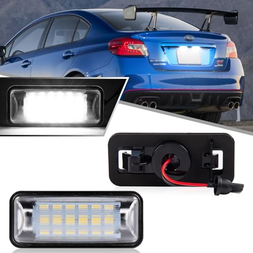 OZ-LAMPE Licht LED Kennzeichenbeleuchtung für Subaru Forester BRZ Impreza WRX STI Wagon Legacy XV Crosstrek Scion FR-S Toyota 86 GT-86 FT-86, Kennzeichen mit CAN-Bus, Nummernschildbeleuchtung LED
