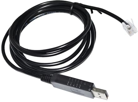 Industrial F1T`D2I FT232RL CHIP USB to RS485 RJ11 RJ12 Adapter Converter Serial Communication Cable Fit Compatible ABL EMH1 WALLBOX to PC(5M)