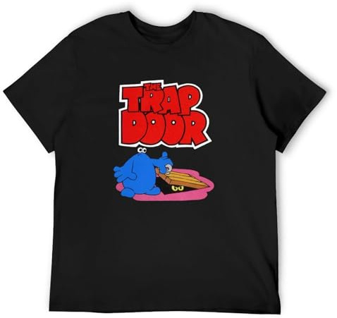NeatDady The Trap Door T-Shirt Mens Retro 80'S Tv Program Animated Cartoon Show Top Men Black 3XL